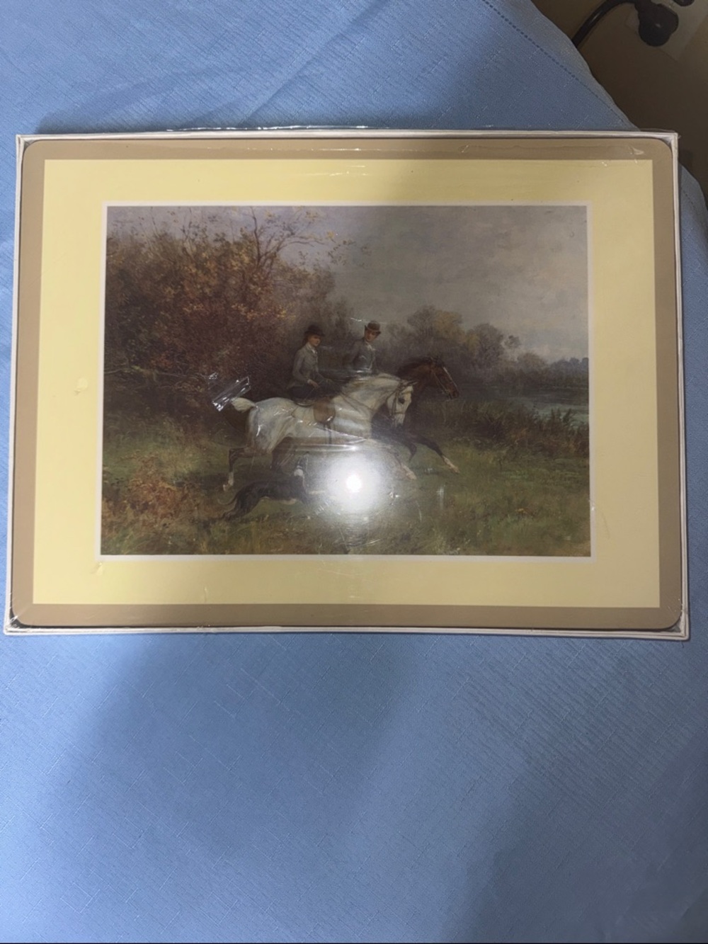 English Life Riding out cork backed placemats sealed in box set of 4